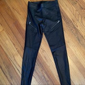 Faux leather leggings